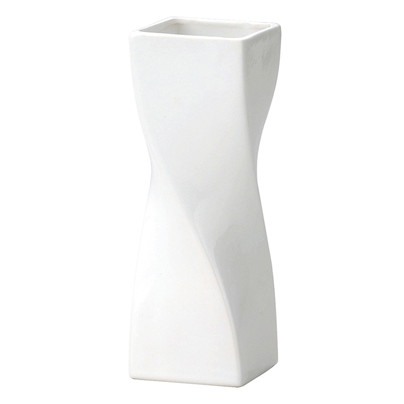 ケー・イー・アイ フラワーベース BLACK&WHITE ホワイト 004-A-W 1個(ご注文単位1個)【直送品】