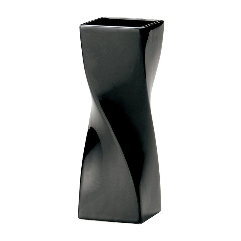 ケー・イー・アイ フラワーベース BLACK&WHITE ブラック 004-B-BK 1個(ご注文単位1個)【直送品】