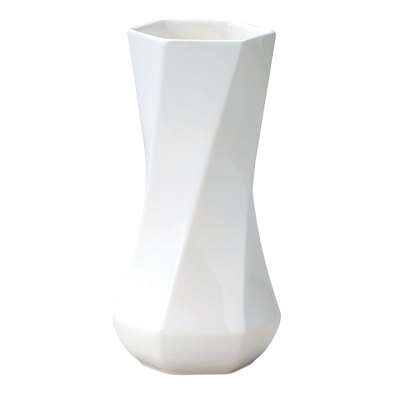 ケー・イー・アイ フラワーベース BLACK&WHITE ホワイト 005-A-W 1個(ご注文単位1個)【直送品】