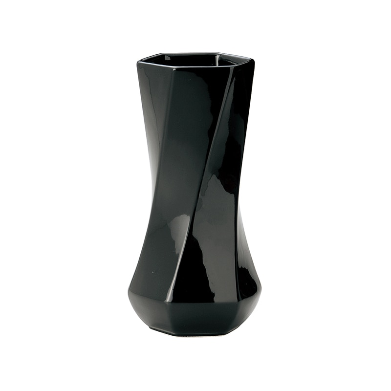 ケー・イー・アイ フラワーベース BLACK&WHITE ブラック 005-C-BK 1個(ご注文単位2個)【直送品】