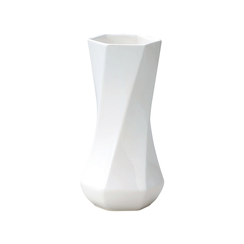 ケー・イー・アイ フラワーベース BLACK&WHITE ホワイト 005-C-W 1個(ご注文単位2個)【直送品】