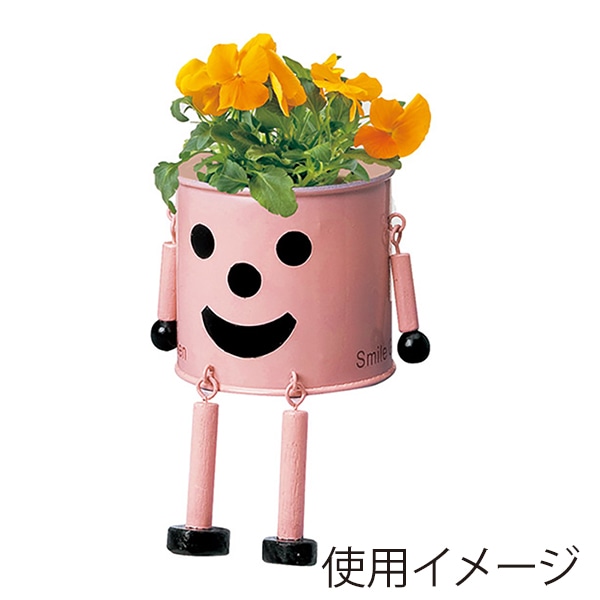 ケー・イー・アイ ブリキポット　ブリキマンポット M　ピンク 2786-B-P 1個（ご注文単位2個）【直送品】