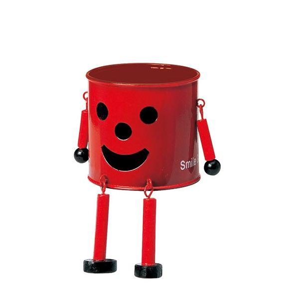 ケー・イー・アイ ブリキポット　ブリキマンポット M　レッド 2786-B-RD 1個（ご注文単位2個）【直送品】