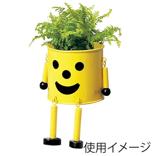ケー・イー・アイ ブリキポット　ブリキマンポット M　イエロー 2786-B-Y 1個（ご注文単位2個）【直送品】