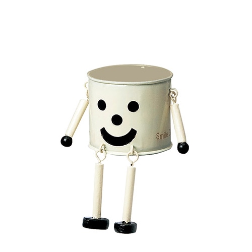 ケー・イー・アイ ブリキポット　ブリキマンポット S　アイボリー 2786-C-AI 1個（ご注文単位4個）【直送品】