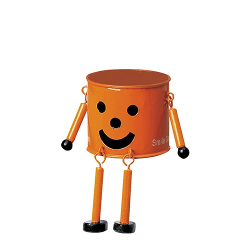 ケー・イー・アイ ブリキポット　ブリキマンポット S　オレンジ 2786-C-OR 1個（ご注文単位4個）【直送品】