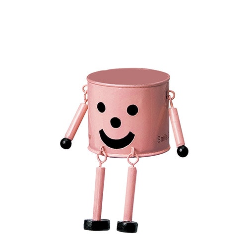 ケー・イー・アイ ブリキポット　ブリキマンポット S　ピンク 2786-C-P 1個（ご注文単位4個）【直送品】