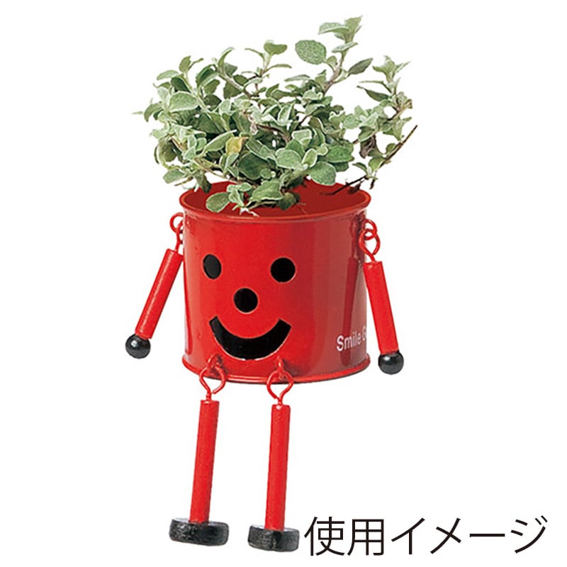ケー・イー・アイ ブリキポット　ブリキマンポット S　レッド 2786-C-RD 1個（ご注文単位4個）【直送品】