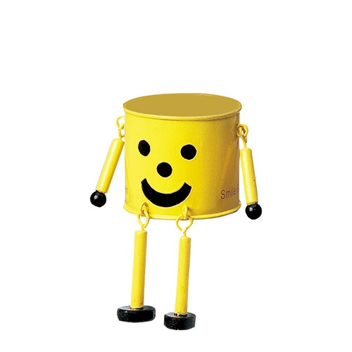 ケー・イー・アイ ブリキポット　ブリキマンポット S　イエロー 2786-C-Y 1個（ご注文単位4個）【直送品】