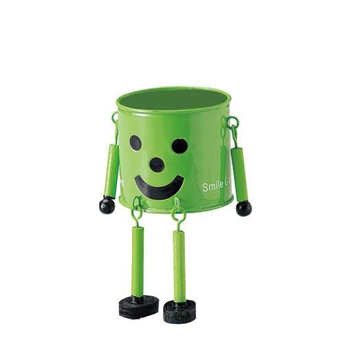 ケー・イー・アイ ブリキポット　ブリキマンポット S　グリーン 2786-C-GR 1個（ご注文単位4個）【直送品】