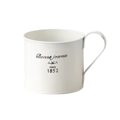 ケー・イー・アイ ブリキポット ナチュラルブリキポット マグL ホワイト 3147-A 1個(ご注文単位4個)【直送品】