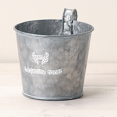 ケー・イー・アイ ブリキポット フレンチシルバーブリキ フック付 M 3396-A 1個(ご注文単位4個)【直送品】