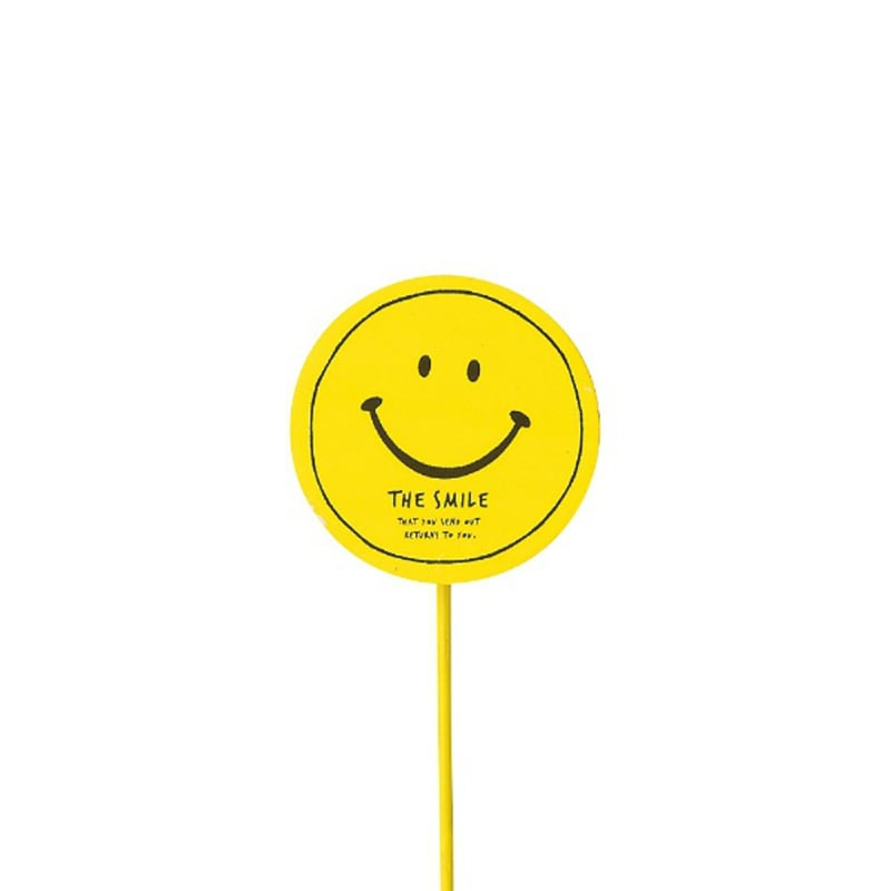 ケー・イー・アイ 木製ピック クリップ付 スマイル S イエロー 4290-B-YE 1本(ご注文単位12本)【直送品】