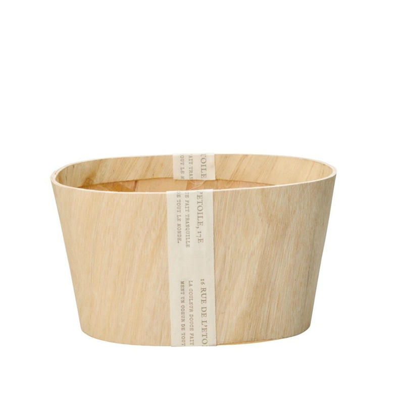 ケー・イー・アイ ウッドポット ナチュラルバスケット オーバル 4302 1個(ご注文単位3個)【直送品】