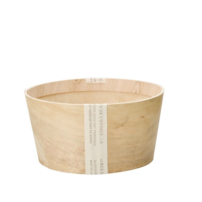 ケー・イー・アイ ウッドポット ナチュラルバスケット サークル L 4303-A 1個(ご注文単位3個)【直送品】