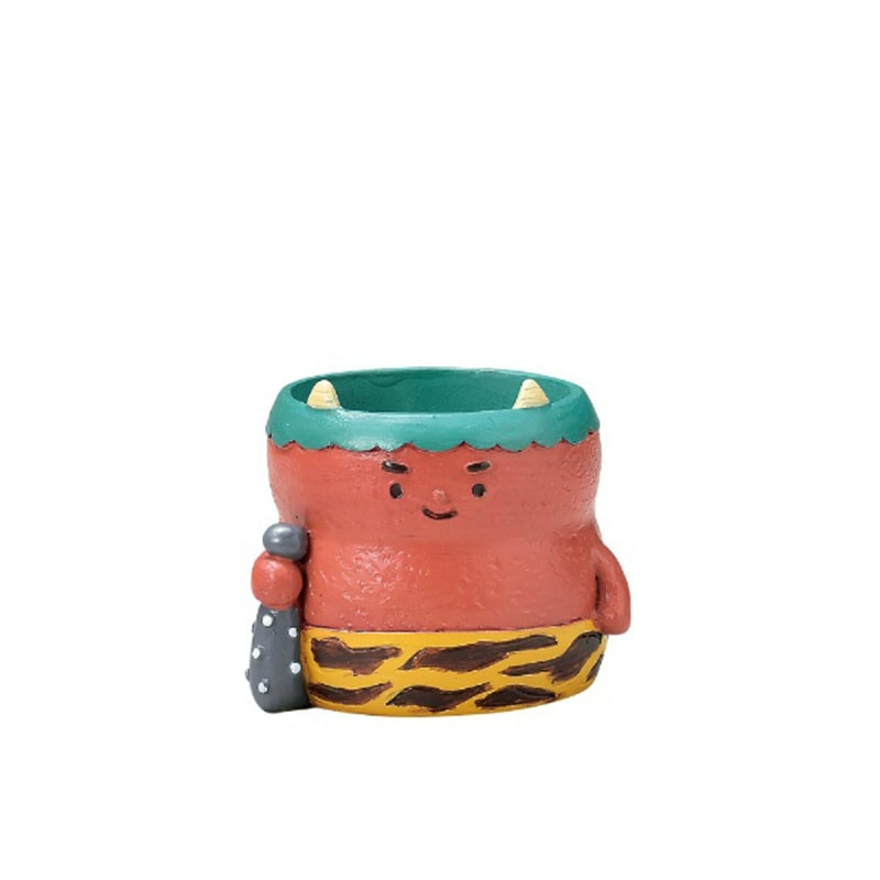 ケー・イー・アイ リトルレジンポット　日本の伝統シリーズ 鬼 4453 1個（ご注文単位6個）【直送品】