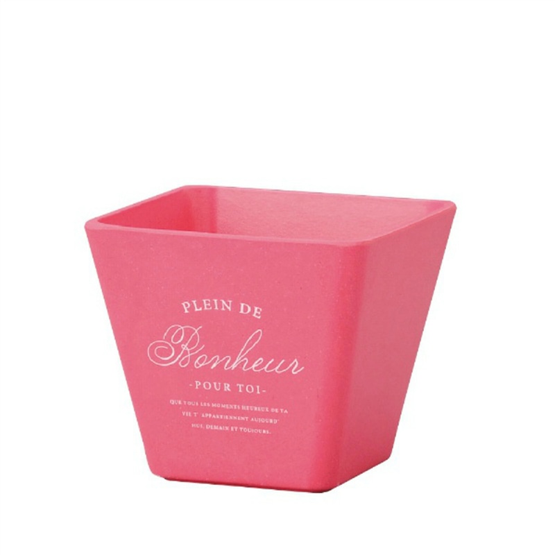 ケー・イー・アイ バンブーエコポット スクエア　パッションピンク 4653-PP 1個（ご注文単位4個）【直送品】