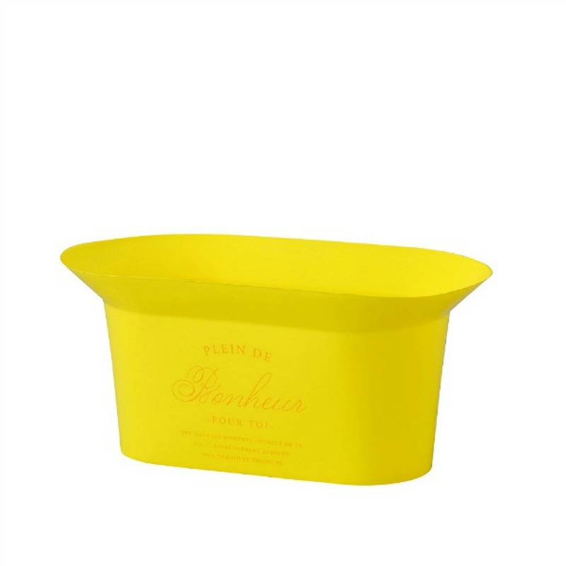 ケー・イー・アイ プラポット カラープリント オーバル イエロー 4657-YE 1個(ご注文単位10個)【直送品】