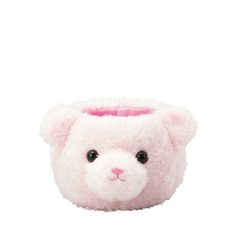 ケー・イー・アイ ポット　ふわふわベアーポット ピンク 4673-PK 1個（ご注文単位4個）【直送品】