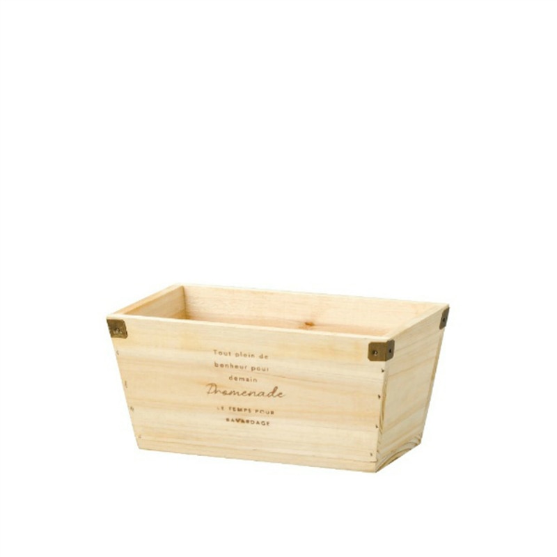 ケー・イー・アイ ウッドポット　ナチュラルウッドプランター 長角　S　ナチュラル 4709-B-NA 1個（ご注文単位3個）【直送品】