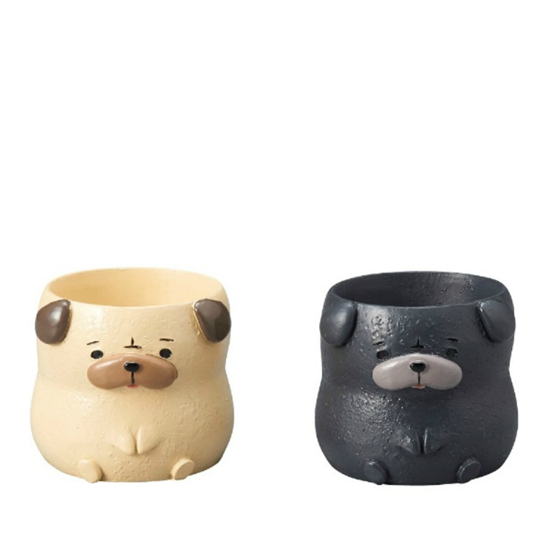 ケー・イー・アイ ミニミニレジンポット パグ 4796S 1個（ご注文単位6個）【直送品】