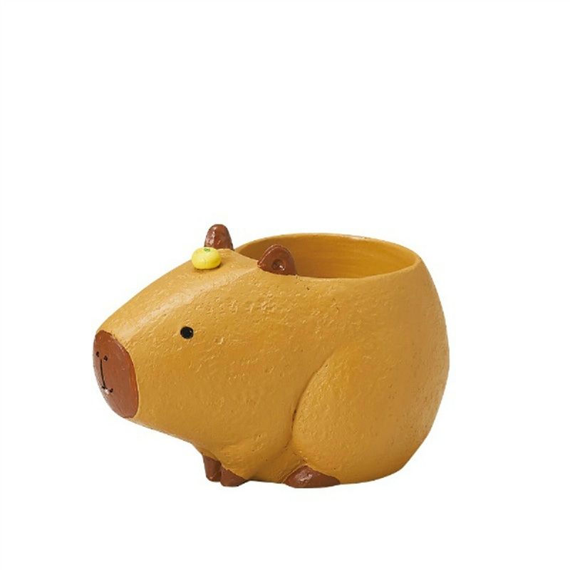 ケー・イー・アイ ミニミニレジンポット カピバラ 4809 1個（ご注文単位4個）【直送品】