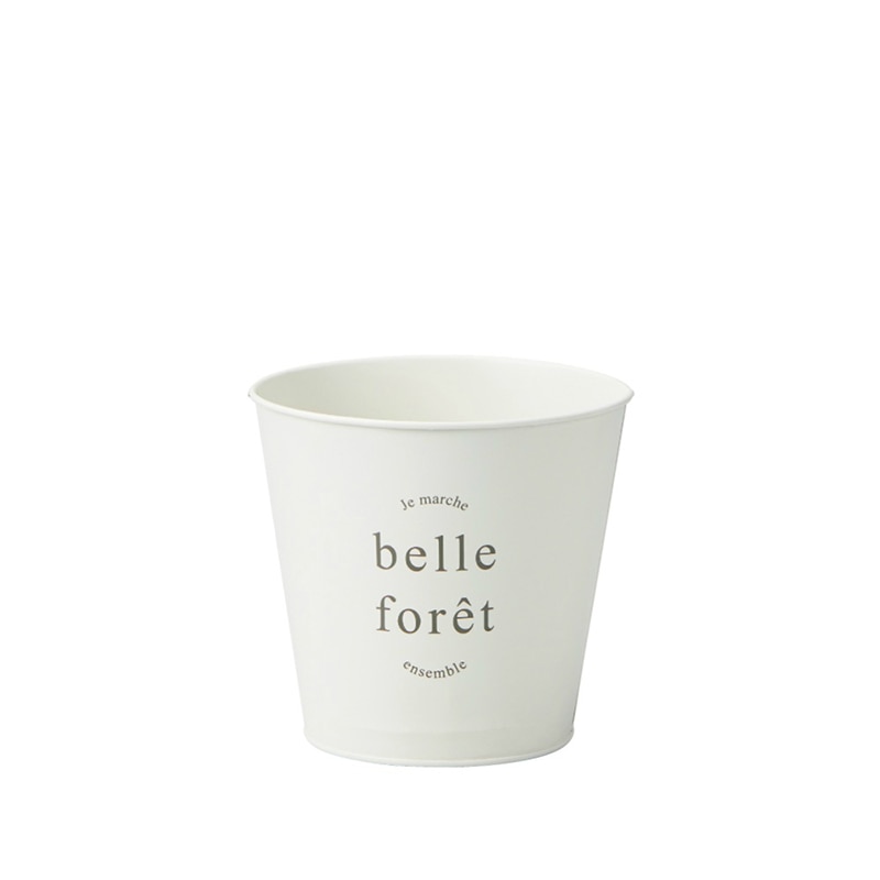 ケー・イー・アイ ブリキポット　ロングペール ラウンド　M　ホワイト 4845-C-WH 1個（ご注文単位4個）【直送品】