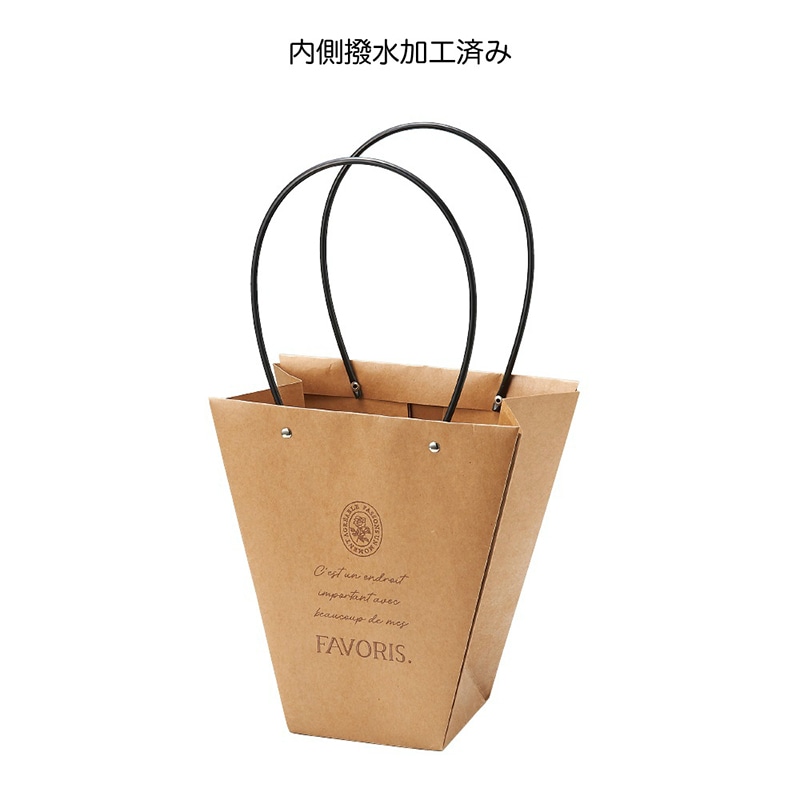 ケー・イー・アイ 手提げ袋 クラフトギフトバッグ L FAVORIS 4862-A 1個(ご注文単位5個)【直送品】