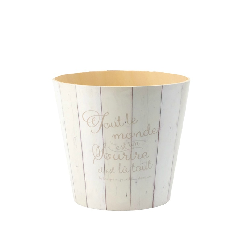 ケー・イー・アイ ウッドポット ナチュラルウッドバスケット 白木目調 ラウンド L 4889-A 1個(ご注文単位3個)【直送品】