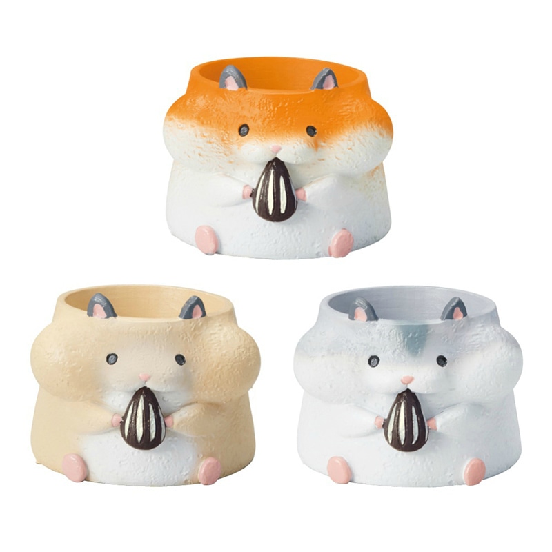 ケー・イー・アイ リトルレジンポット ハムスター 3種×各2個 4903S 1個(ご注文単位6個)【直送品】