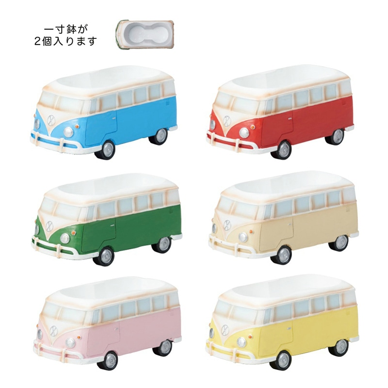 ケー・イー・アイ リトルレジンポット クラシックワゴン 6種×各1個 4904S 1個(ご注文単位6個)【直送品】