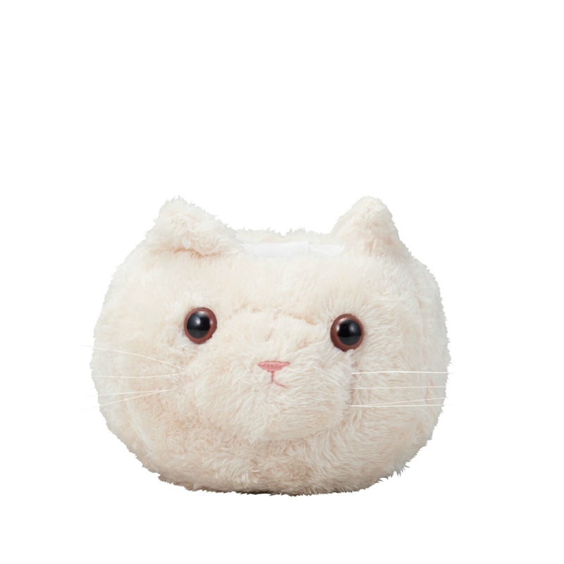 ケー・イー・アイ ポット　ふわふわネコポット S　ホワイト 4972-WH 1個（ご注文単位4個）【直送品】
