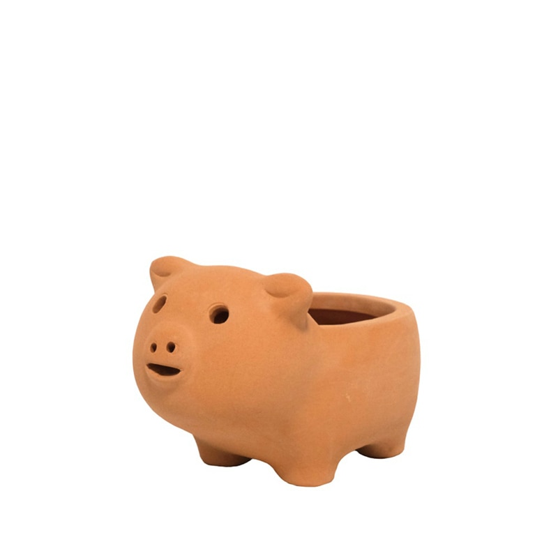ケー・イー・アイ テラコッタポット アニマルテラコッタ SS ブタ 4980-PI 1個(ご注文単位4個)【直送品】