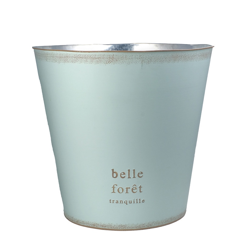 ケー・イー・アイ 鉢カバー　ハウスプランツブリキ 10号用　ミント 4990-MT 1個（ご注文単位2個）【直送品】