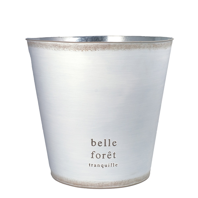 ケー・イー・アイ 鉢カバー　ハウスプランツブリキ 10号用　ホワイト 4990-WH 1個（ご注文単位2個）【直送品】