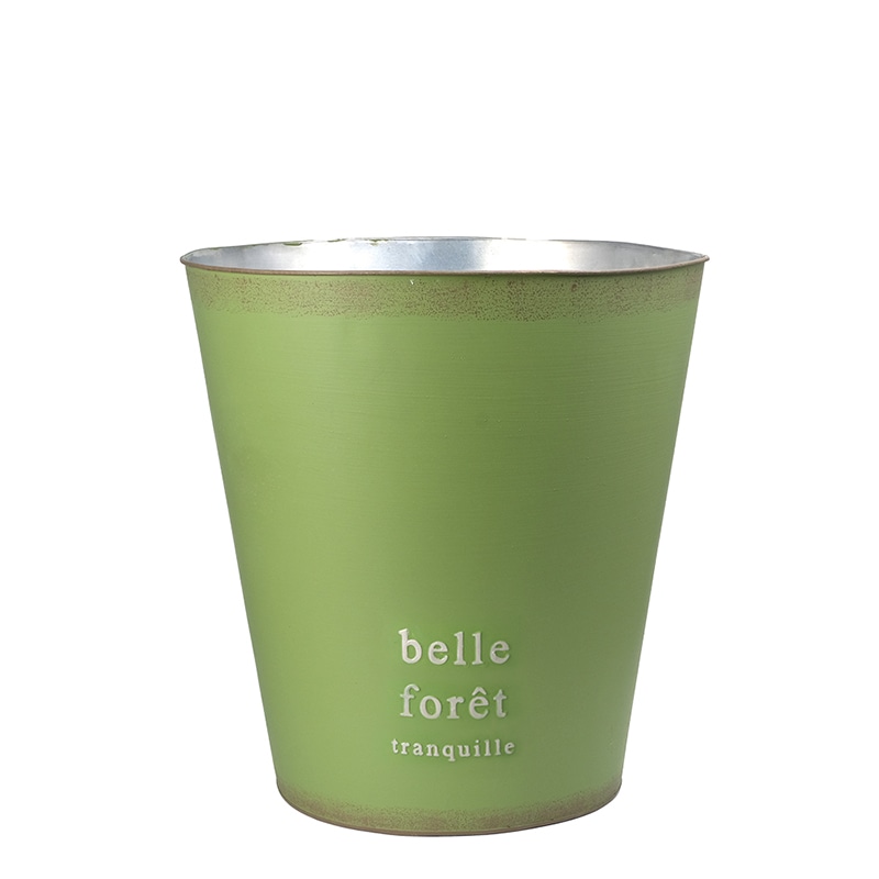 ケー・イー・アイ 鉢カバー　ハウスプランツブリキ 8号用　グリーン 4991-GR 1個（ご注文単位2個）【直送品】