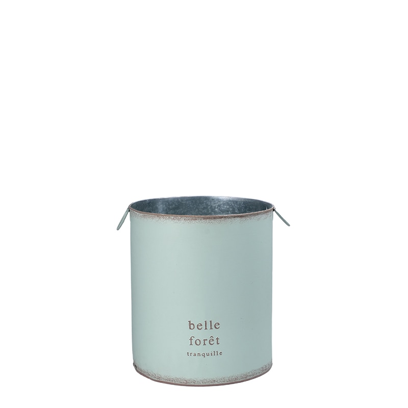 ケー・イー・アイ 鉢カバー　ハウスプランツブリキ 7号用　ミント 4992-A-MT 1個（ご注文単位2個）【直送品】