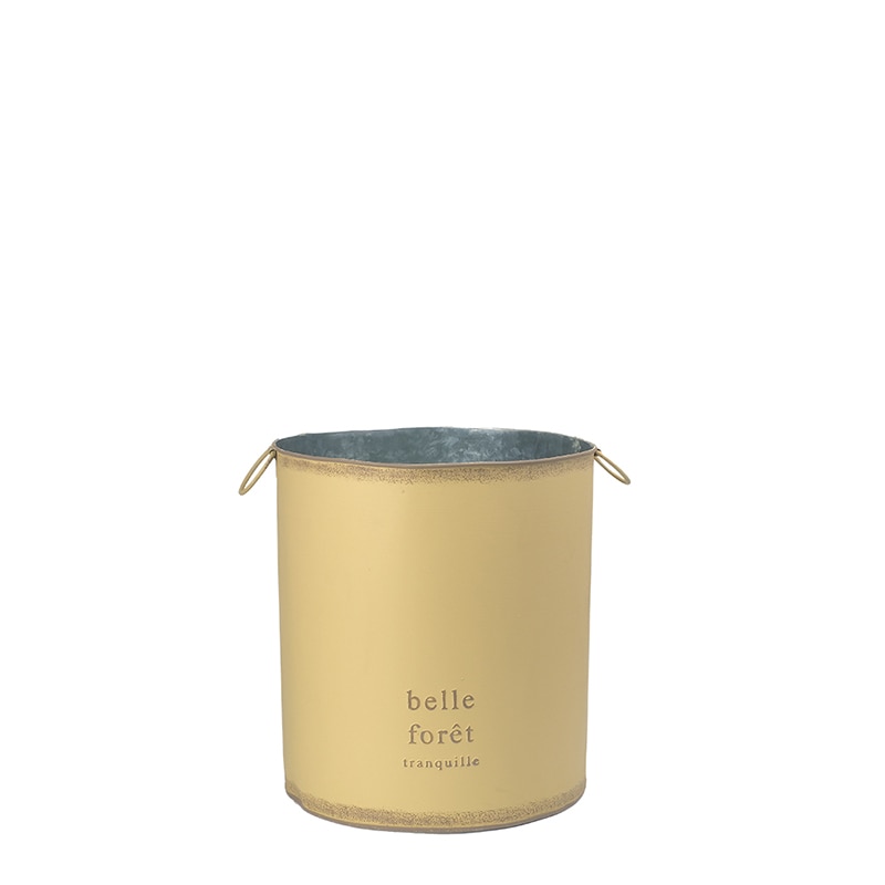 ケー・イー・アイ 鉢カバー　ハウスプランツブリキ 7号用　イエロー 4992-A-YE 1個（ご注文単位2個）【直送品】