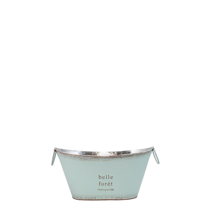 ケー・イー・アイ ブリキポット　ハウスプランツブリキ　オーバル オーバル　ミント 4993-MT 1個（ご注文単位2個）【直送品】