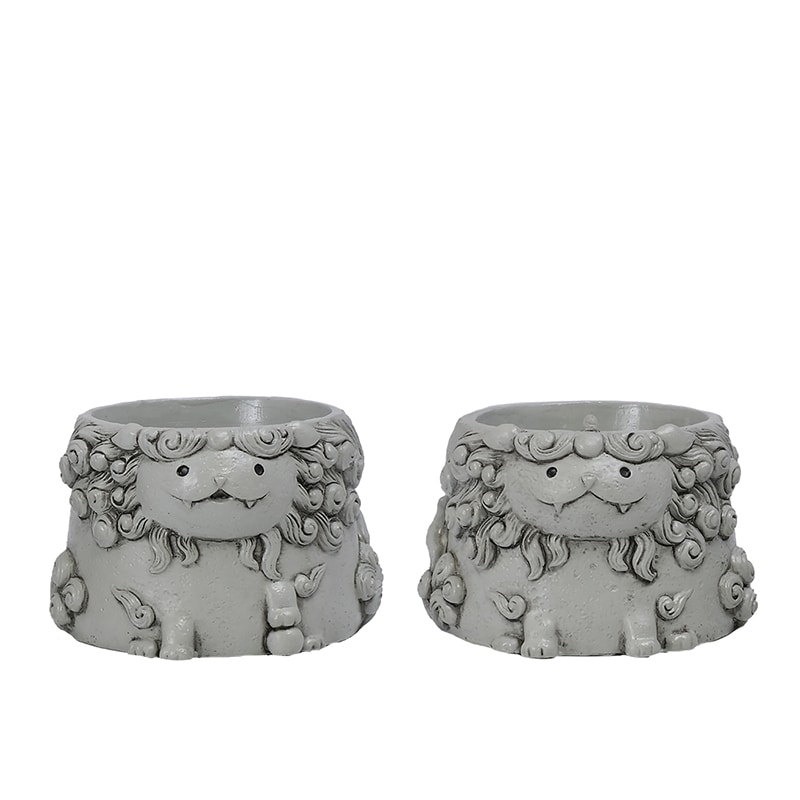 ケー・イー・アイ リトルレジンポット　日本の伝統シリーズ 狛犬 4995S 1個（ご注文単位6個）【直送品】