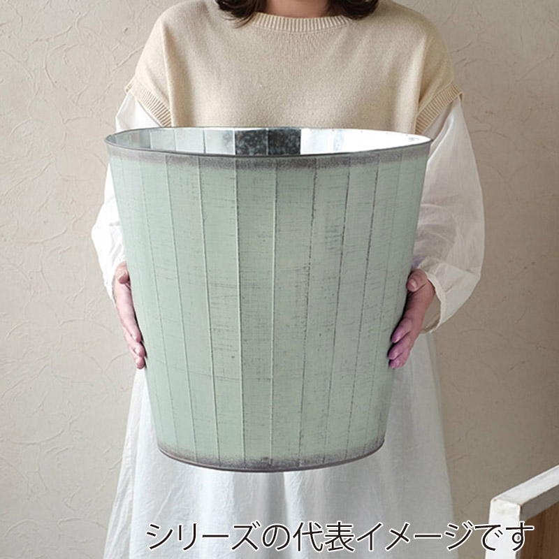 ケー・イー・アイ 鉢カバー ハウスプランツブリキ ストライプ 10号用 レッド 5010-RD 1個(ご注文単位2個)【直送品】