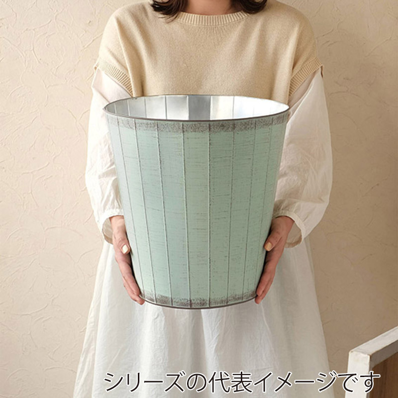 ケー・イー・アイ 鉢カバー　ハウスプランツブリキ　ストライプ 8号用　レッド 5011-RD 1個（ご注文単位2個）【直送品】