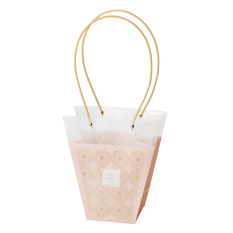 ケー・イー・アイ 手提げ袋　PPノーブルギフトバッグ L　ピンク 5056-A-PK 1個（ご注文単位5個）【直送品】