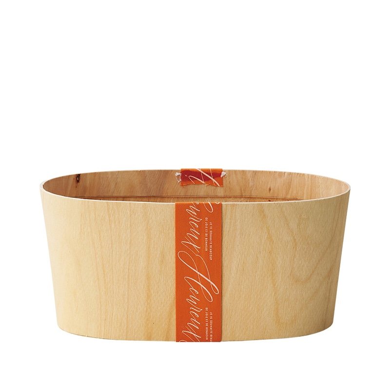 ケー・イー・アイ ウッドポット　カラーリボンバスケット オーバル　オレンジ 5092-OR 1個（ご注文単位2個）【直送品】