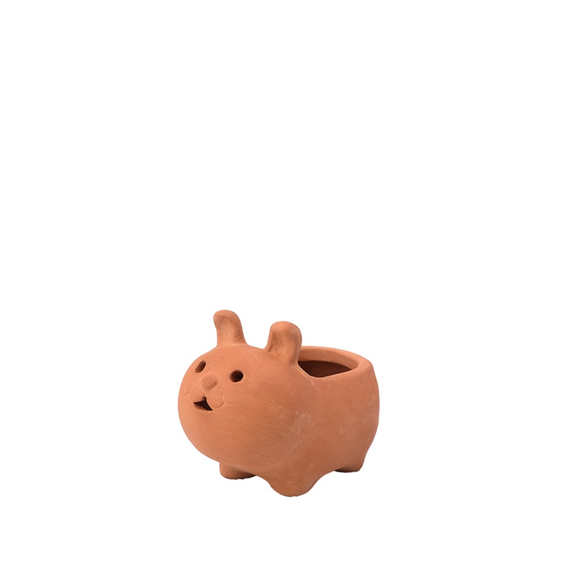 ケー・イー・アイ テラコッタポット　アニマルテラコッタ SSS　ウサギ 5159-RA 1個（ご注文単位6個）【直送品】