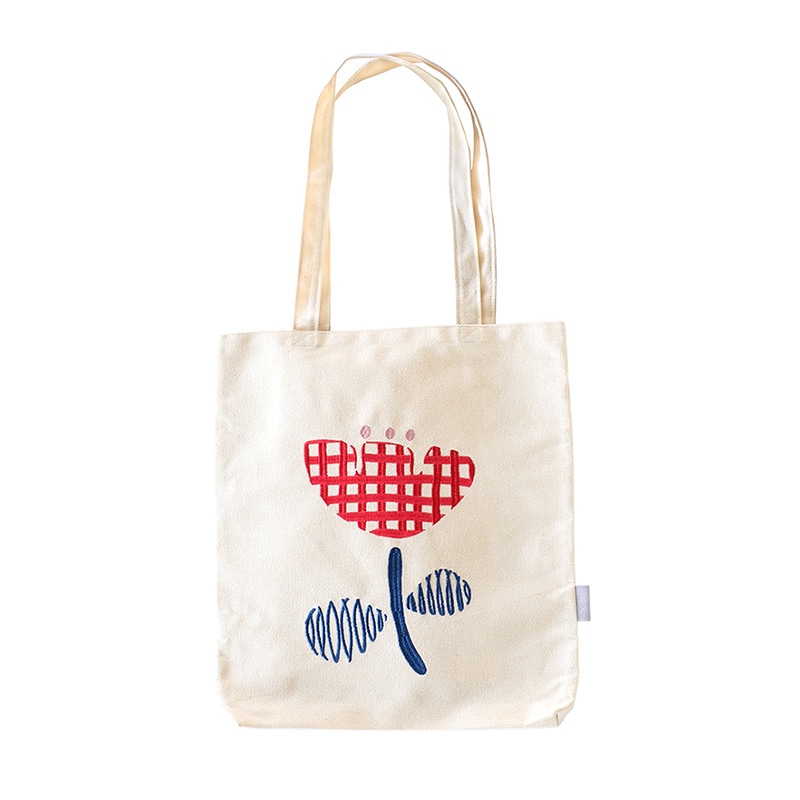 ケー・イー・アイ 刺繍トートバッグ　大 おえかきチューリップ IT001-7 1個（ご注文単位2個）【直送品】