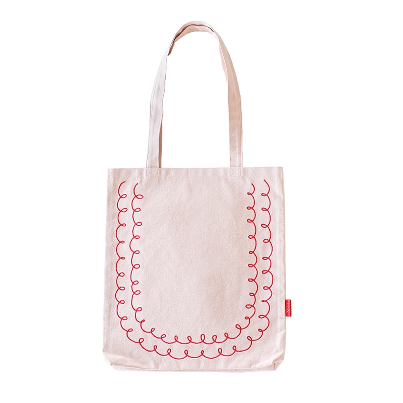 ケー・イー・アイ 刺繍トートバッグ　大 くるくる IT001-11 1個（ご注文単位2個）【直送品】