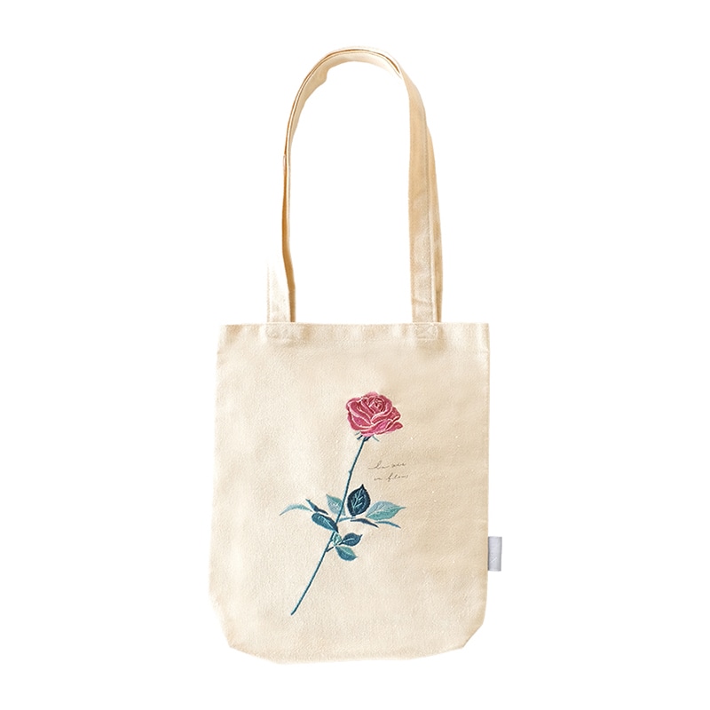 ケー・イー・アイ 刺繍トートバッグ　小 ローズ IT002-1 1個（ご注文単位2個）【直送品】