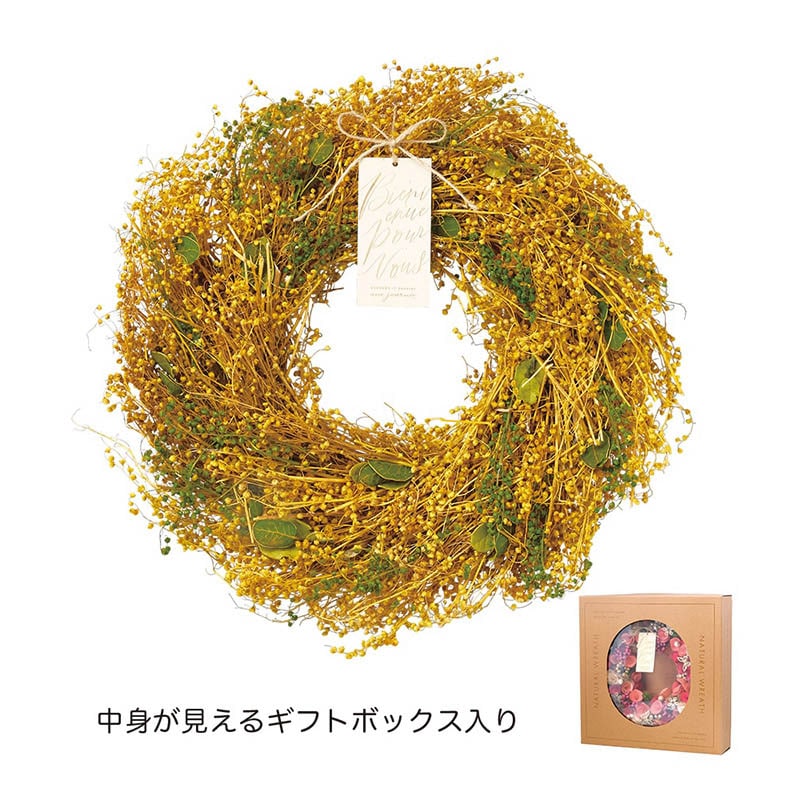 ケー・イー・アイ ナチュラルリース L ミモザ風 5181-A 1個(ご注文単位1個)【直送品】