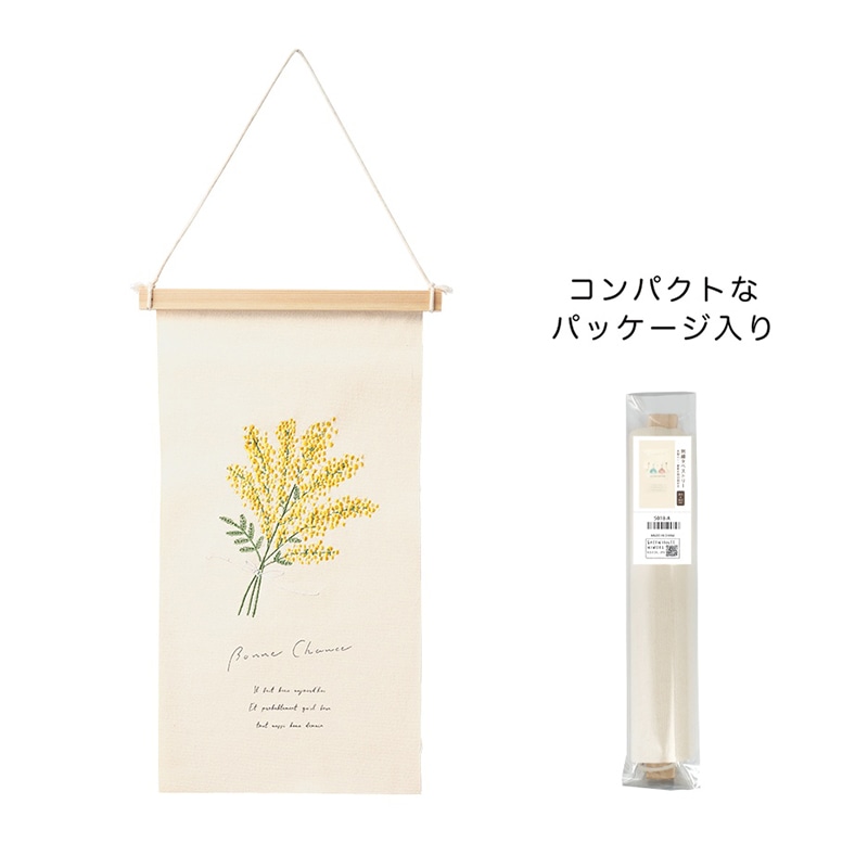 ケー・イー・アイ 刺繍タペストリー S　ミモザスワッグ 5209 1個（ご注文単位2個）【直送品】